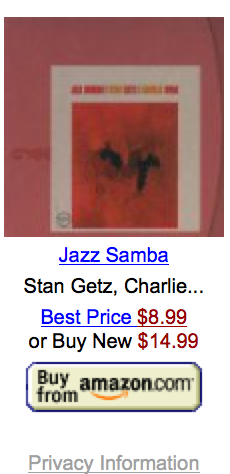 Stan Getz Store on Amazon