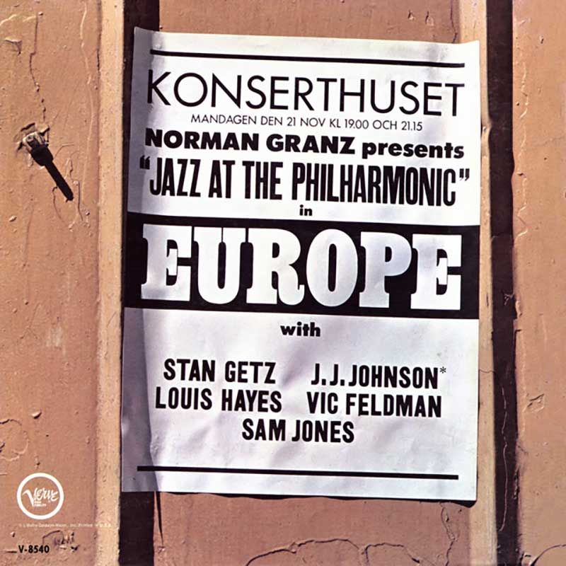 Stan Getz Jazz At The Philharmonic Cover Art